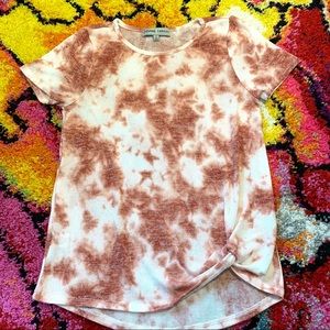 Pacsun☀️ Loose Tie Dye with Front Tie Tee